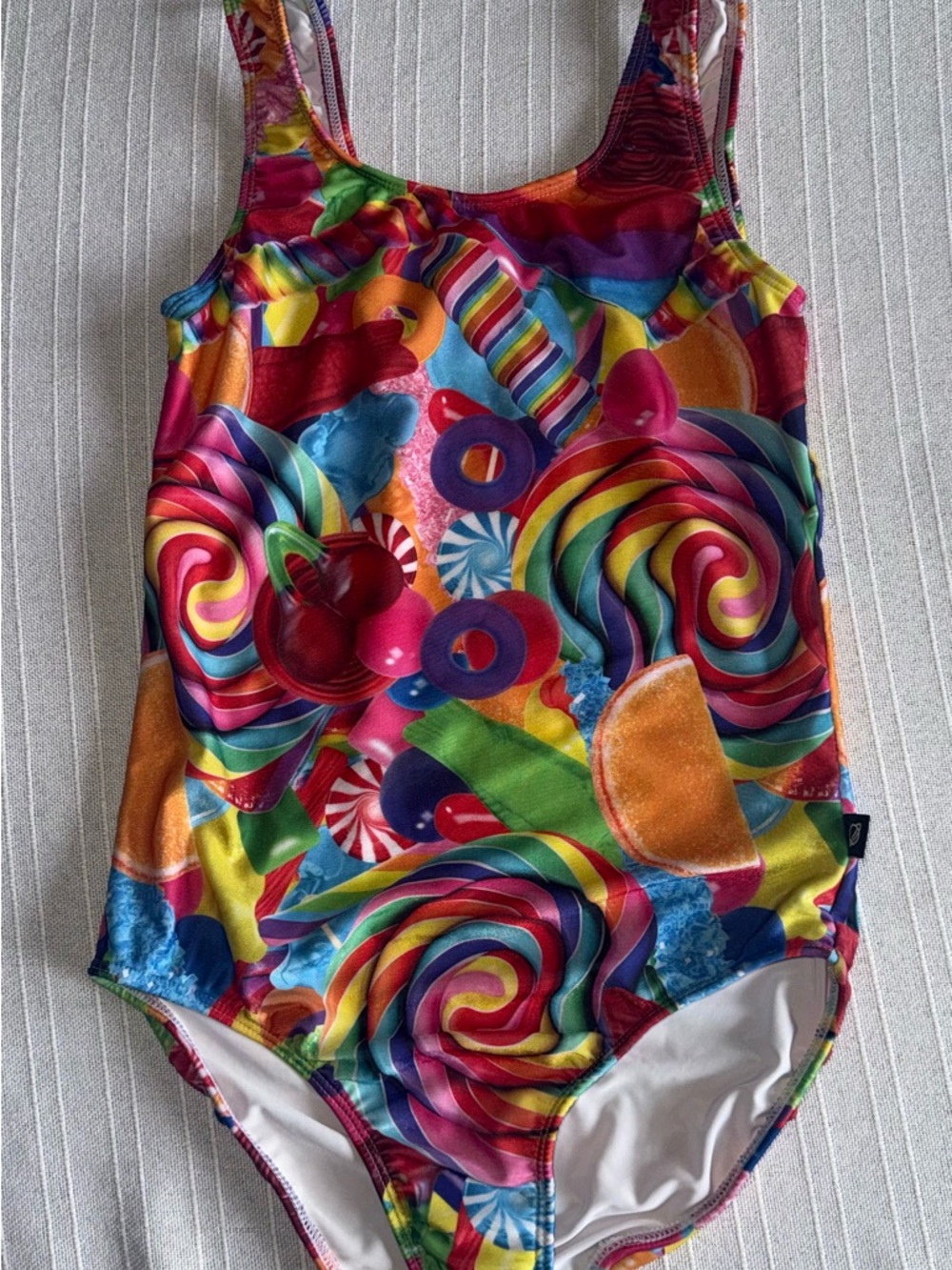 Terez Rainbow Trim White One-Piece